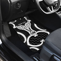 Aotearoa Atua Tangaroa Personalised Car Mats God Of The Sea Maori Whale Tail Black