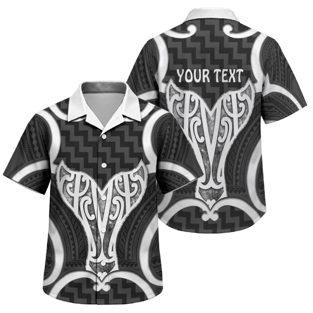 Aotearoa Atua Tangaroa Personalised Family Matching Mermaid Dress and Hawaiian Shirt God Of The Sea Maori Whale Tail Black