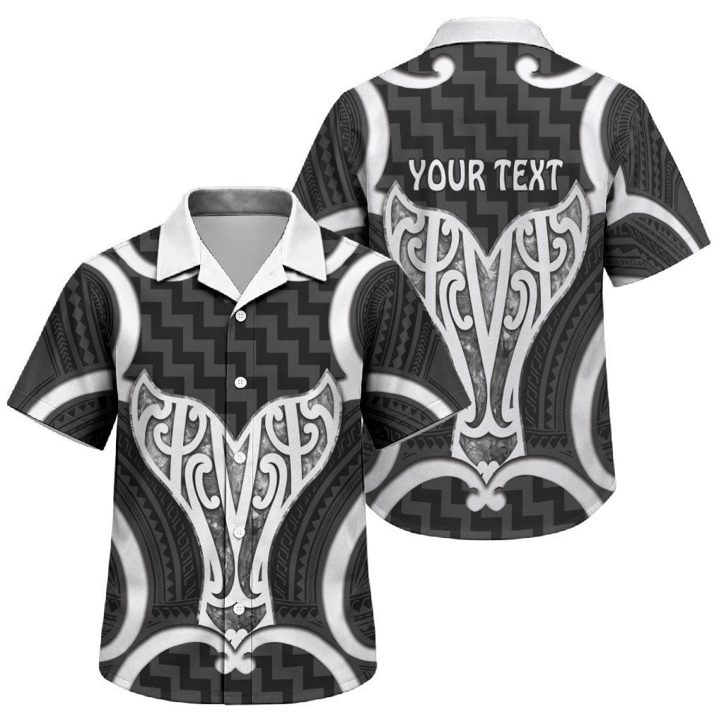 Aotearoa Atua Tangaroa Personalised Family Matching Puletasi and Hawaiian Shirt God Of The Sea Maori Whale Tail Black