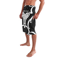 Aotearoa Atua Tangaroa Personalised Lavalava God Of The Sea Maori Whale Tail Black