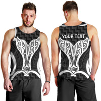 Aotearoa Atua Tangaroa Personalised Men Tank Top God Of The Sea Maori Whale Tail Black