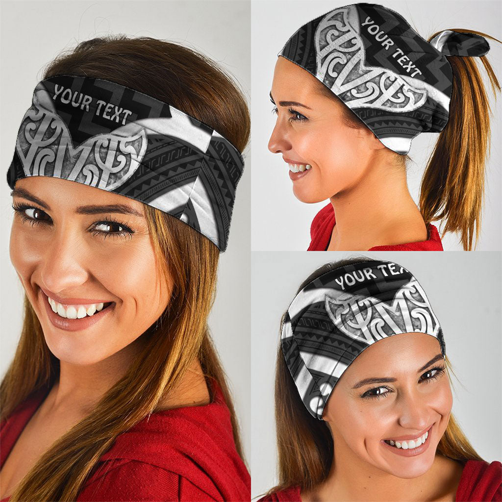 Aotearoa Atua Tangaroa Personalised Neck Gaiter God Of The Sea Maori Whale Tail Black