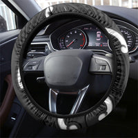 Aotearoa Atua Tangaroa Steering Wheel Cover God Of The Sea Maori Whale Tail Black