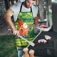 Cook Islands Christmas Apron Surfing Santa Mere Kiritimiti - Polynesian Pride