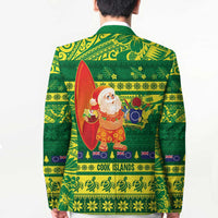 Cook Islands Christmas Blazer Surfing Santa Mere Kiritimiti - Polynesian Pride