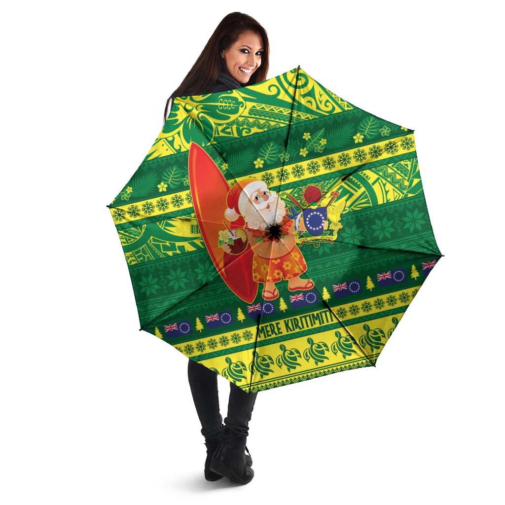 Cook Islands Christmas Umbrella Surfing Santa Mere Kiritimiti - Polynesian Pride