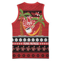 French Polynesia Christmas Basketball Jersey Tiare Chilling Santa Oaoa I teie Noera LT14 - Polynesian Pride