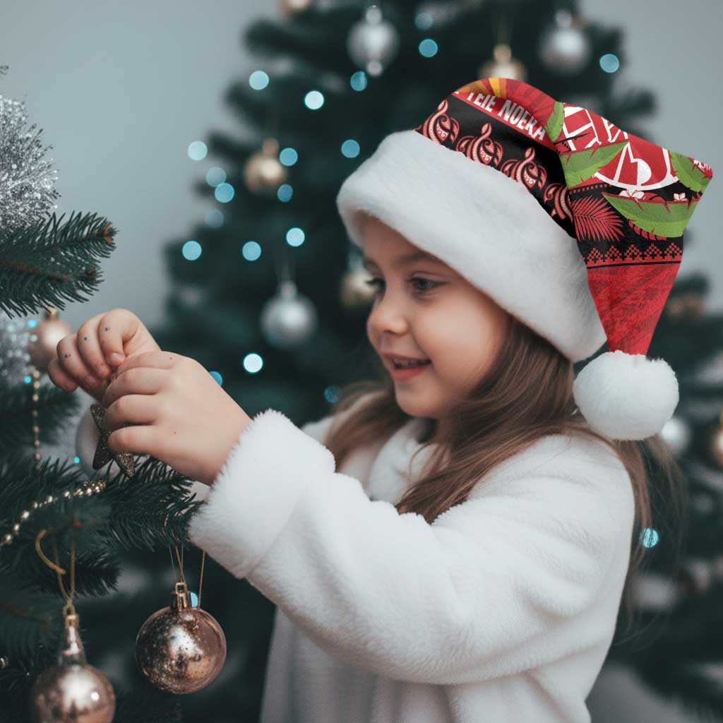 French Polynesia Christmas Santa Hat Tiare Chilling Santa Oaoa I teie Noera - Polynesian Pride