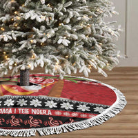 French Polynesia Christmas Tree Skirt Tiare Chilling Santa Oaoa I teie Noera LT14 - Polynesian Pride