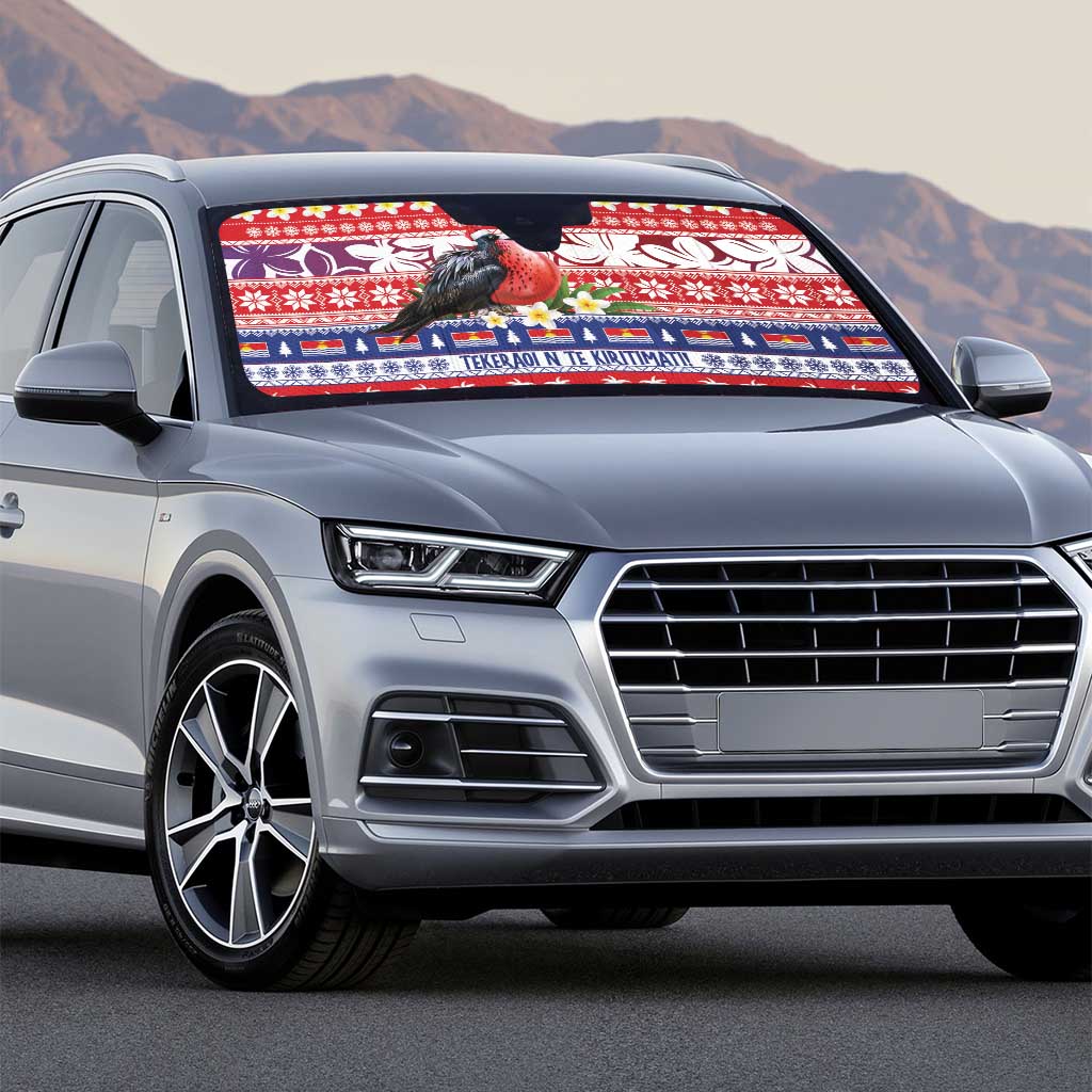Kiribati Christmas Auto Sun Shade Frigatebird Santa Tekeraoi n te Kiritimati - Polynesian Pride