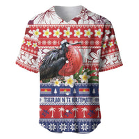 Kiribati Christmas Baseball Jersey Frigatebird Santa Tekeraoi n te Kiritimati - Polynesian Pride
