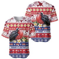 Kiribati Christmas Baseball Jersey Frigatebird Santa Tekeraoi n te Kiritimati - Polynesian Pride