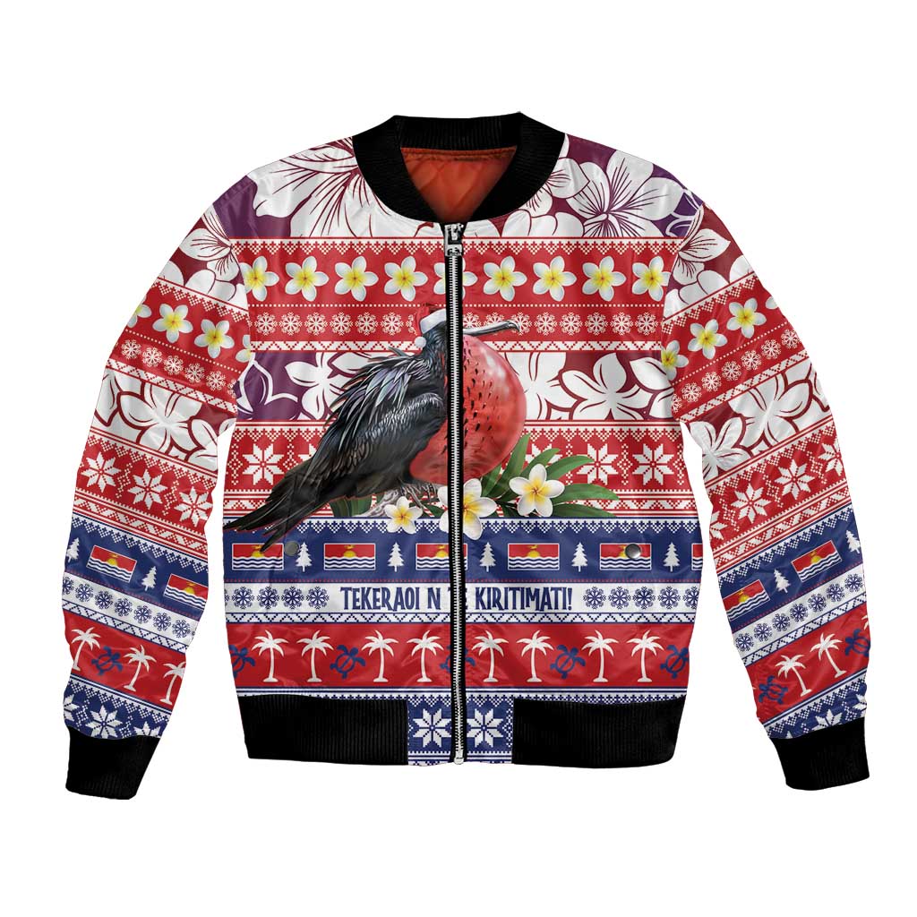 Kiribati Christmas Bomber Jacket Frigatebird Santa Tekeraoi n te Kiritimati - Polynesian Pride
