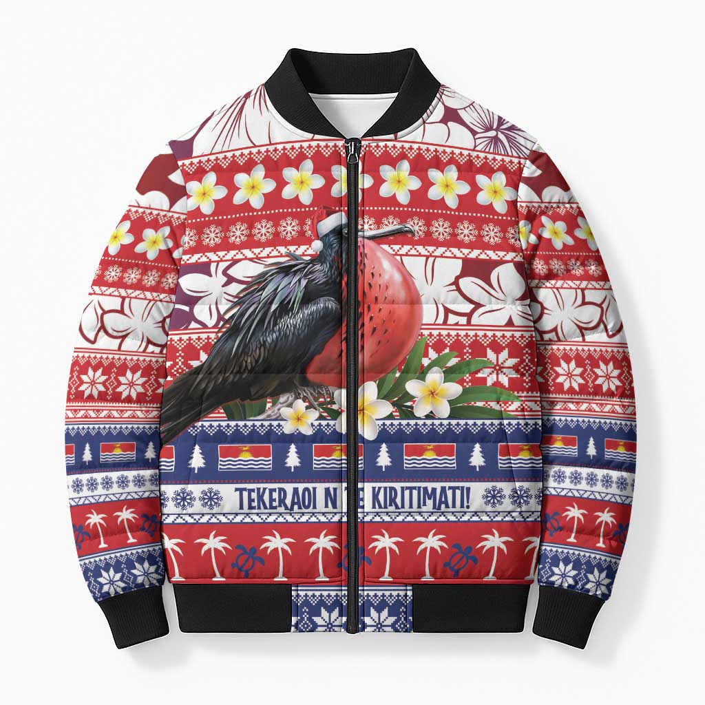 Kiribati Christmas Bomber Puffer Jacket Frigatebird Santa Tekeraoi n te Kiritimati - Polynesian Pride