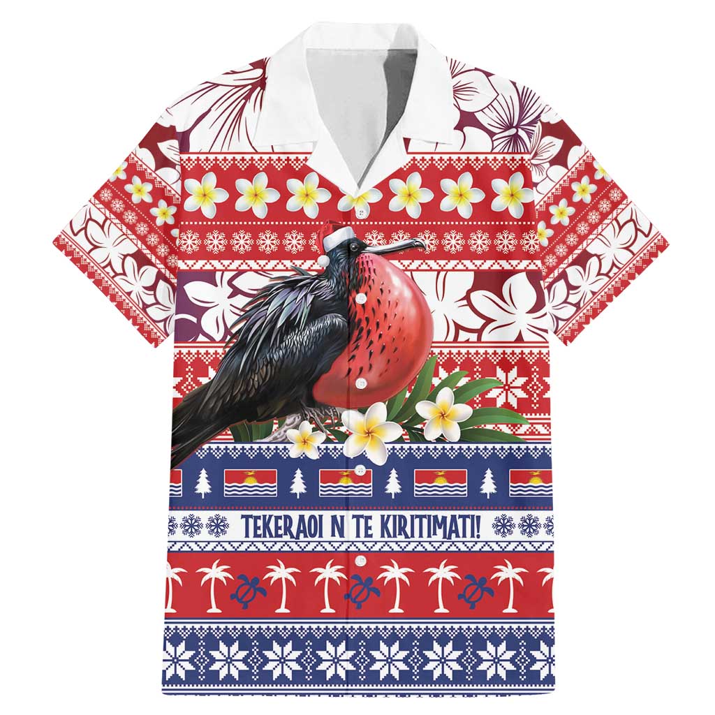 Kiribati Christmas Family Matching Mermaid Dress and Hawaiian Shirt Frigatebird Santa Tekeraoi n te Kiritimati - Polynesian Pride