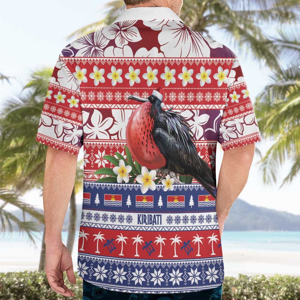 Kiribati Christmas Hawaiian Shirt Frigatebird Santa Tekeraoi n te Kiritimati - Polynesian Pride