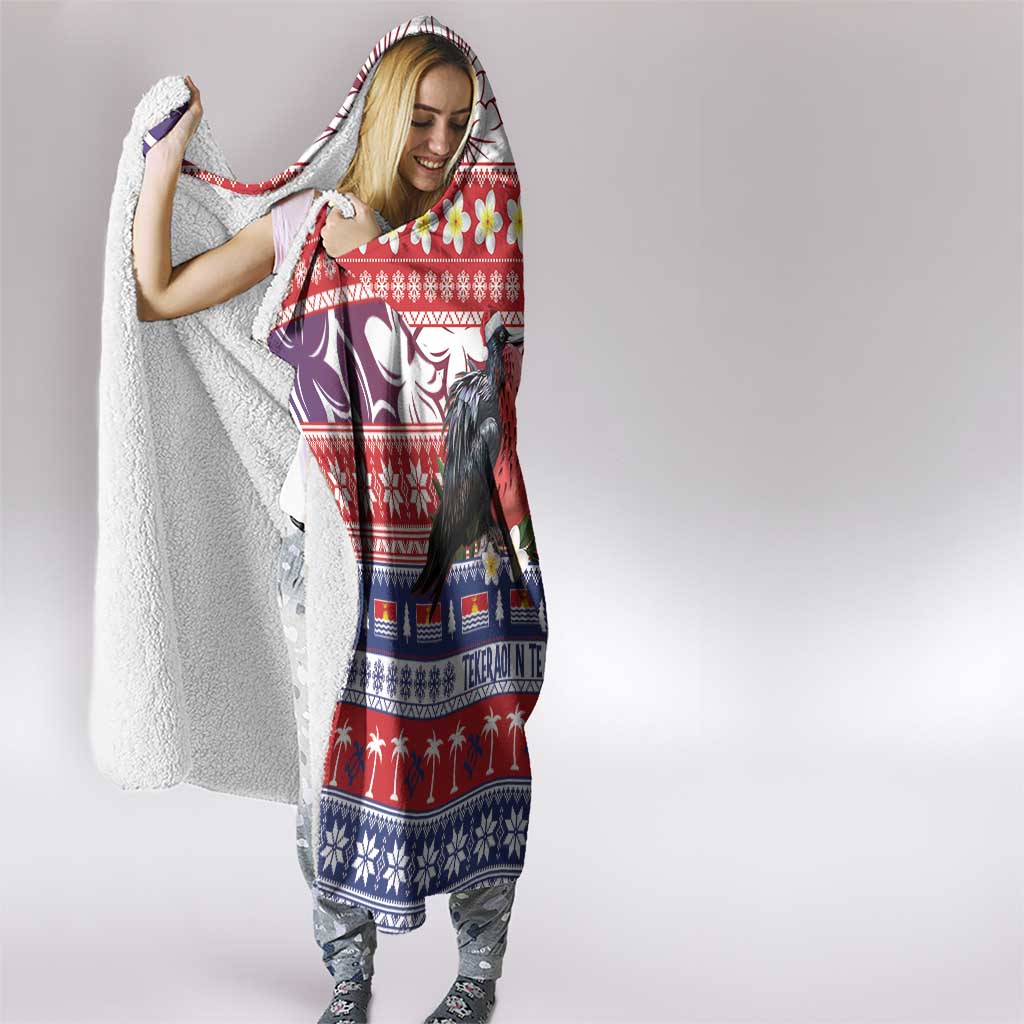 Kiribati Christmas Hooded Blanket Frigatebird Santa Tekeraoi n te Kiritimati - Polynesian Pride
