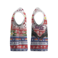 Kiribati Christmas Knitted V-Neck Vest Frigatebird Santa Tekeraoi n te Kiritimati - Polynesian Pride