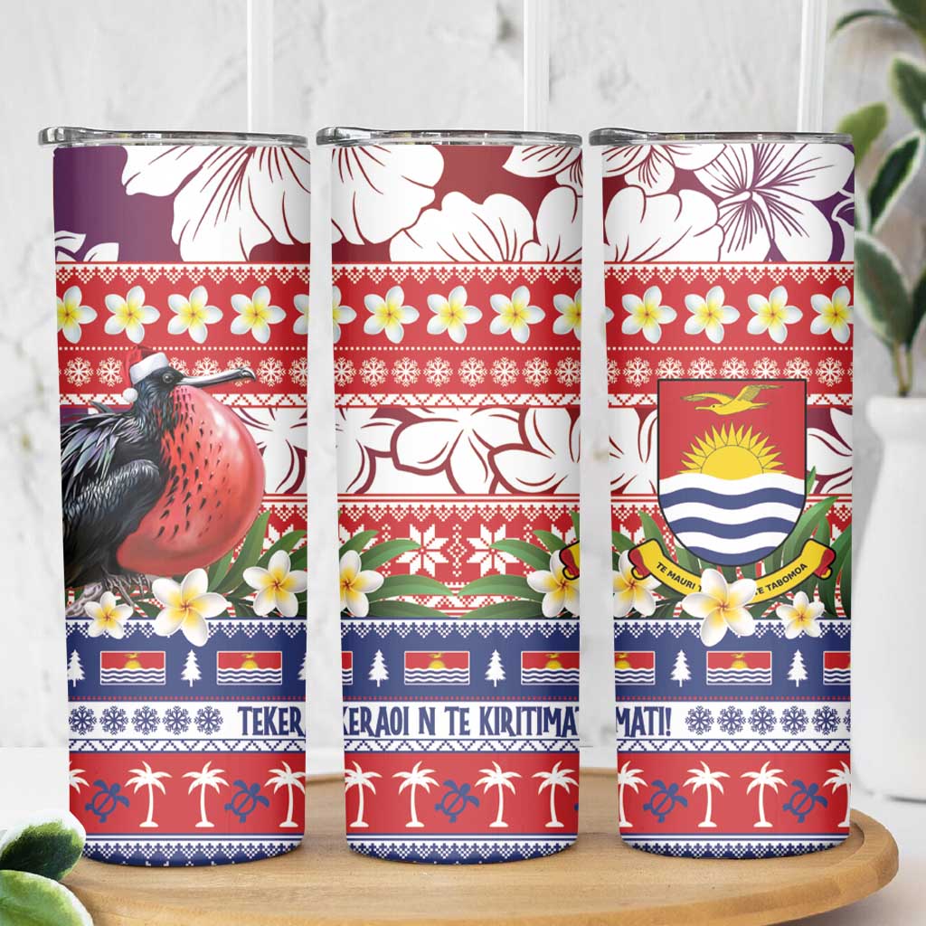 Kiribati Christmas Skinny Tumbler Frigatebird Santa Tekeraoi n te Kiritimati - Polynesian Pride