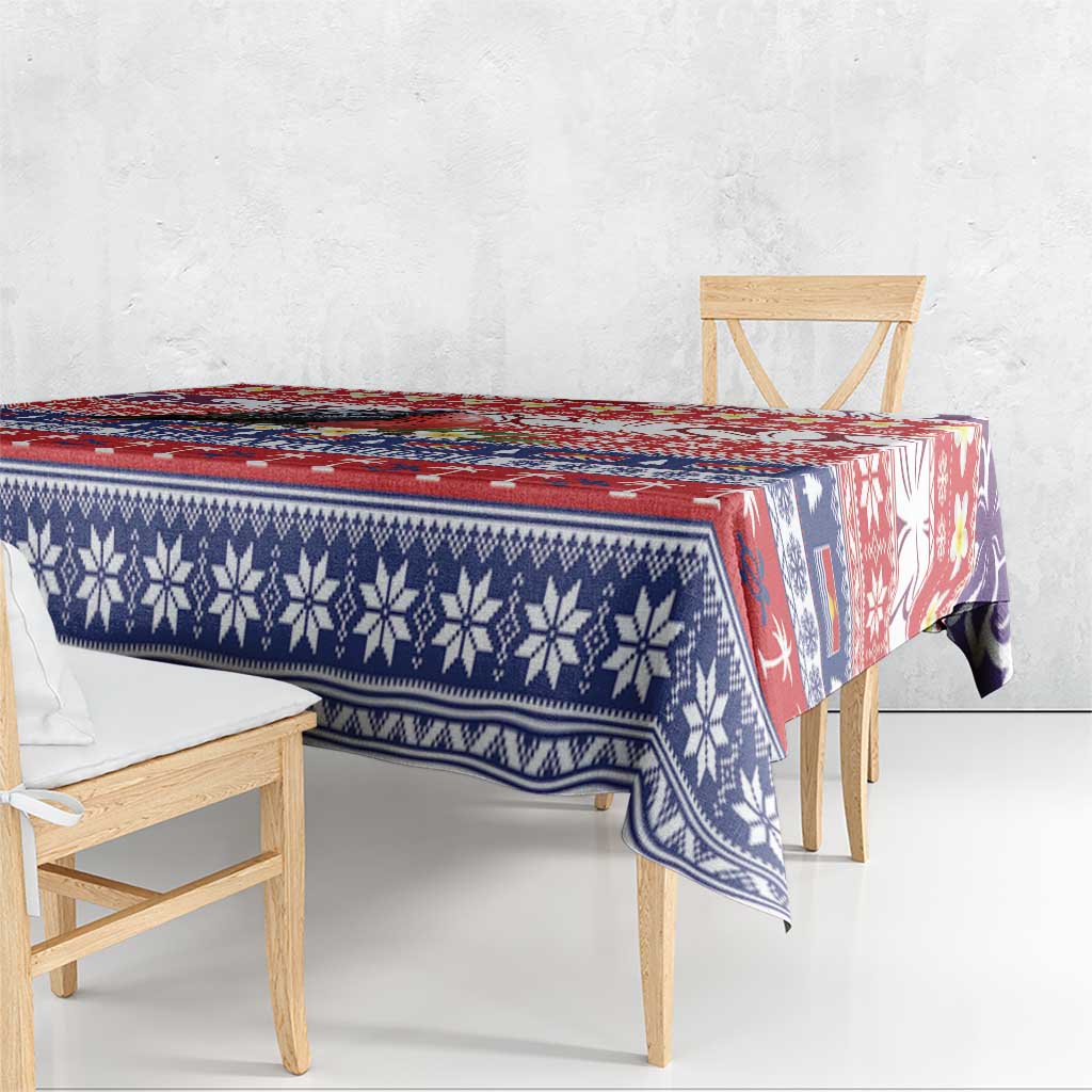 Kiribati Christmas Tablecloth Frigatebird Santa Tekeraoi n te Kiritimati - Polynesian Pride