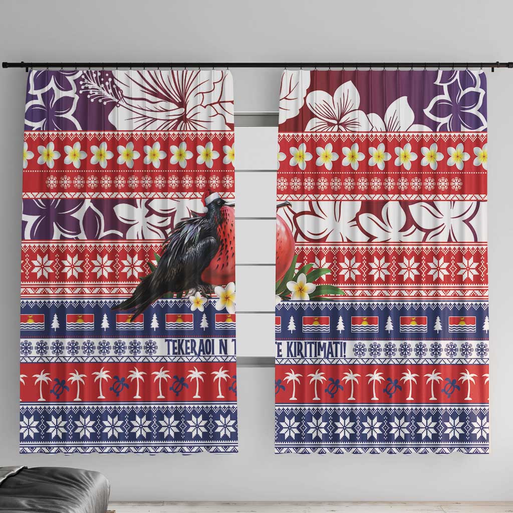 Kiribati Christmas Window Curtain Frigatebird Santa Tekeraoi n te Kiritimati - Polynesian Pride