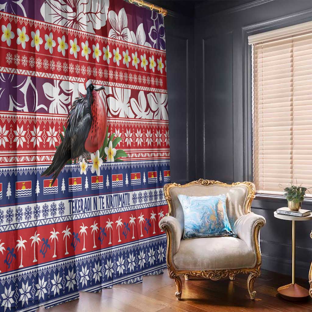 Kiribati Christmas Window Curtain Frigatebird Santa Tekeraoi n te Kiritimati - Polynesian Pride