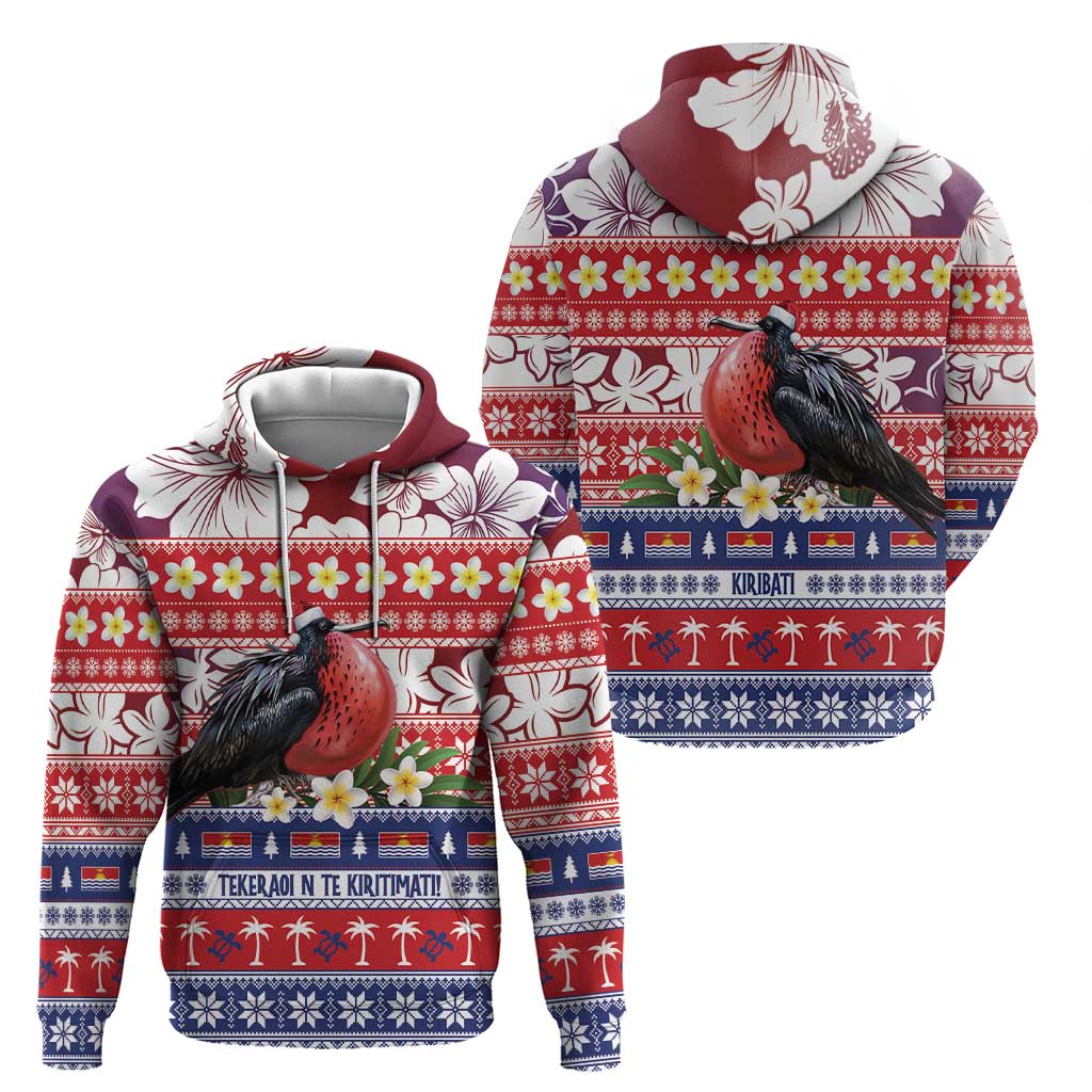 Kiribati Christmas Zip Hoodie Frigatebird Santa Tekeraoi n te Kiritimati - Polynesian Pride