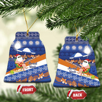 Marshall Islands Christmas Ceramic Ornament Beachy Santa Monono ilo raaneoan Nejin - Polynesian Pride