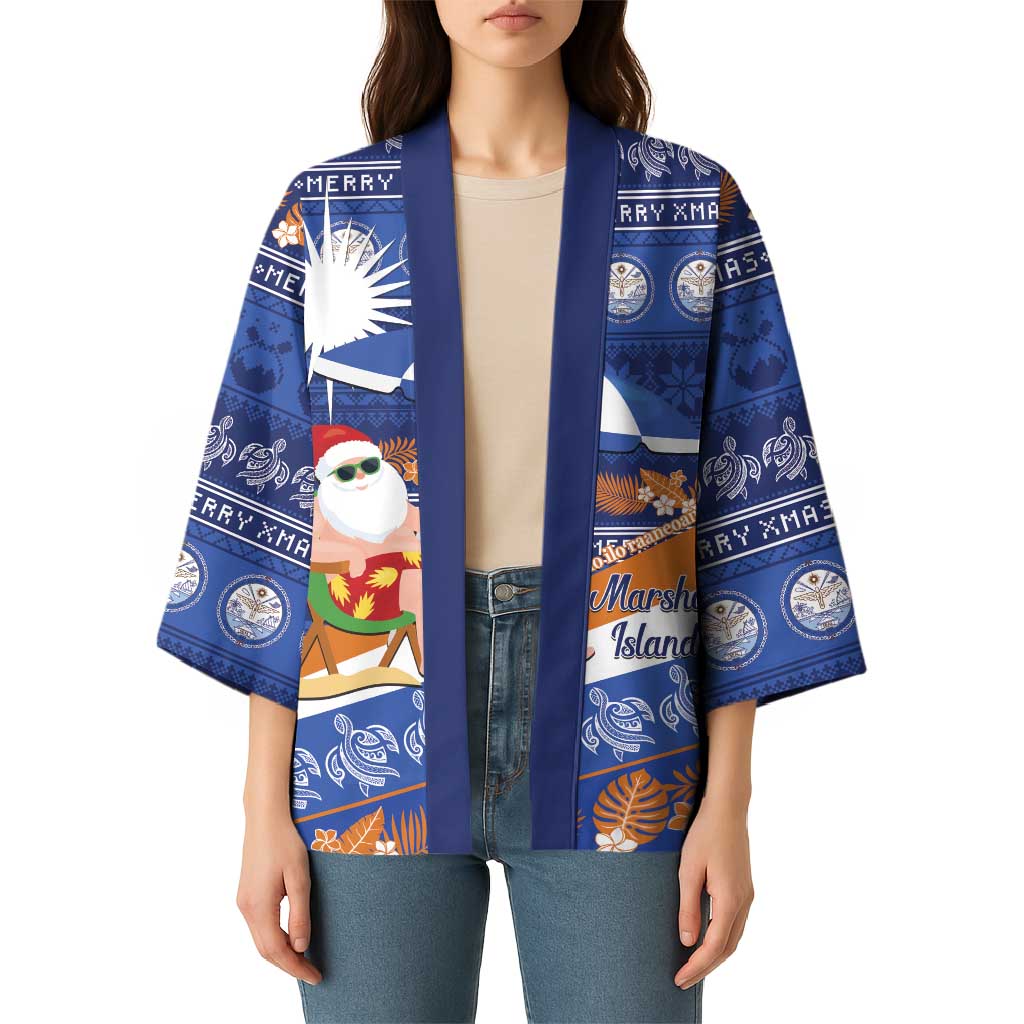 Marshall Islands Christmas Kimono Beachy Santa Monono ilo raaneoan Nejin - Polynesian Pride