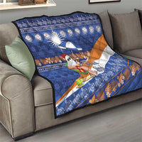 Marshall Islands Christmas Quilt Beachy Santa Monono ilo raaneoan Nejin - Polynesian Pride