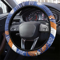 Marshall Islands Christmas Steering Wheel Cover Beachy Santa Monono ilo raaneoan Nejin - Polynesian Pride