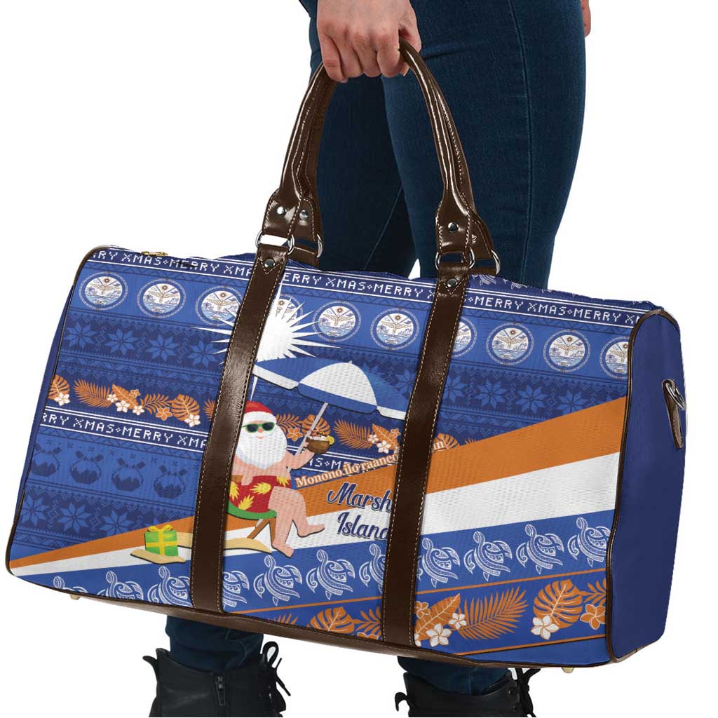 Marshall Islands Christmas Travel Bag Beachy Santa Monono ilo raaneoan Nejin - Polynesian Pride