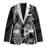 Hawaii Tribal Tiki Drum Hula Girl Blazer LT14 Unisex Black - Polynesian Pride