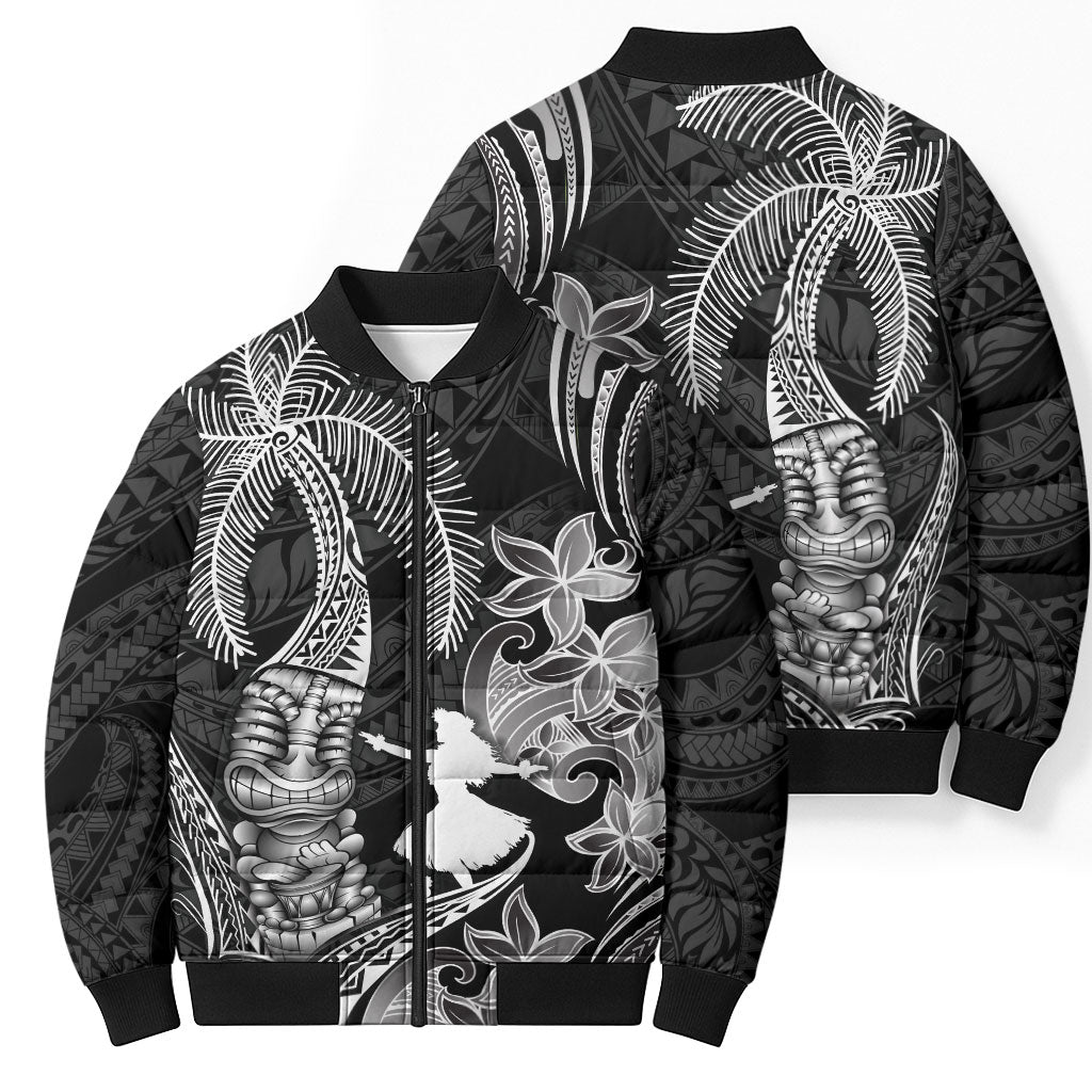 Hawaii Tribal Tiki Drum Hula Girl Bomber Puffer Jacket LT14 - Polynesian Pride