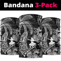 Hawaii Tribal Tiki Drum Hula Girl Neck Gaiter LT14 package One Size: 25*50cm Black - Polynesian Pride