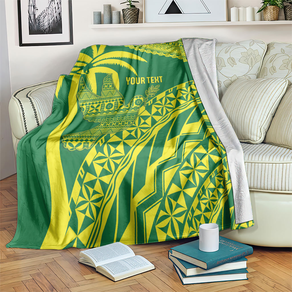 Tailevu Fiji 2026 Rugby Custom Blanket Dove Nation Fijian Tapa Pattern LT14 Green - Polynesian Pride