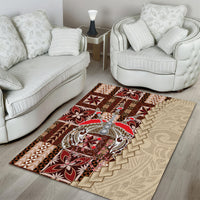 Samoa Tapau Area Rug Samoan Siapo Pattern LT14 - Polynesian Pride
