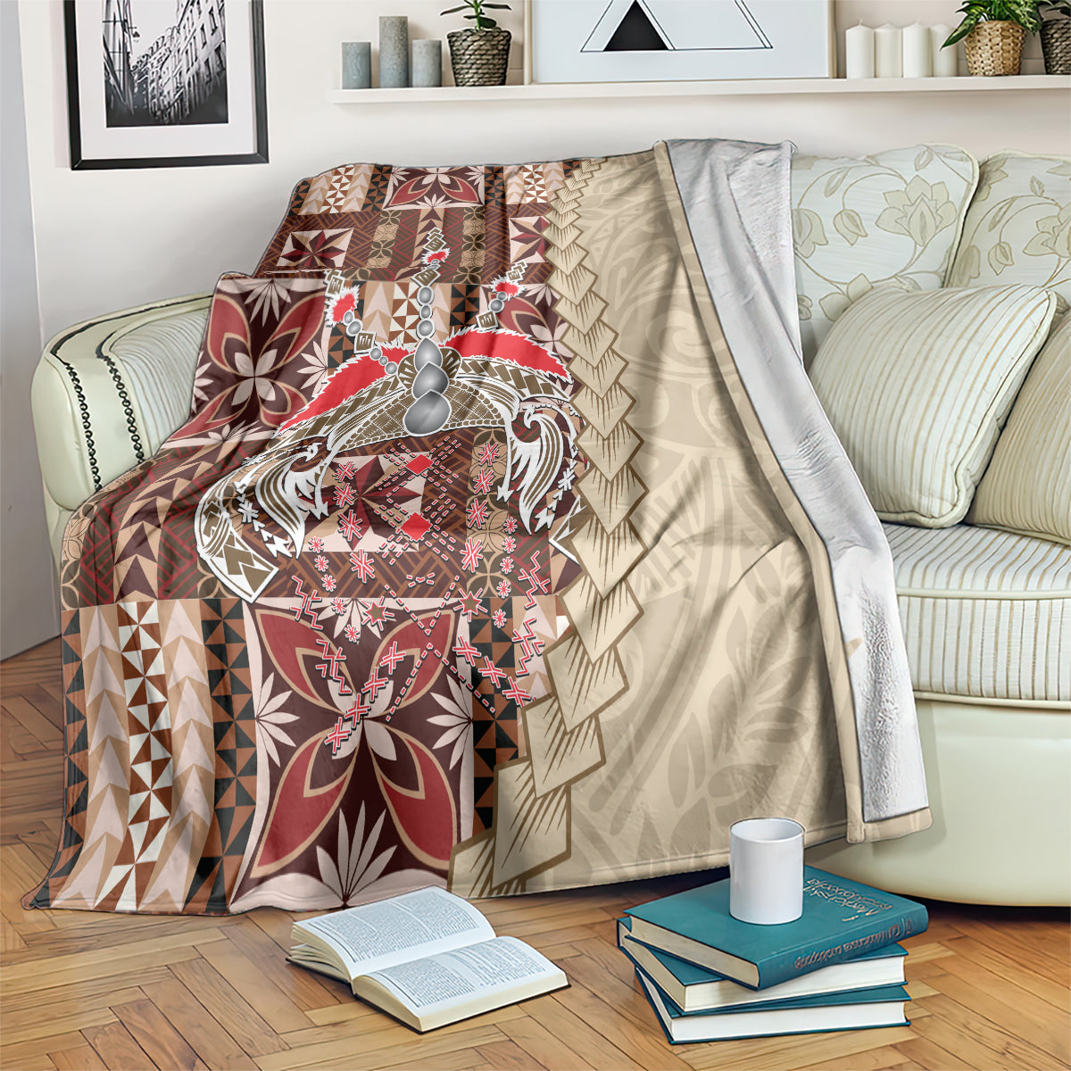 Samoa Tapau Blanket Samoan Siapo Pattern LT14 - Polynesian Pride