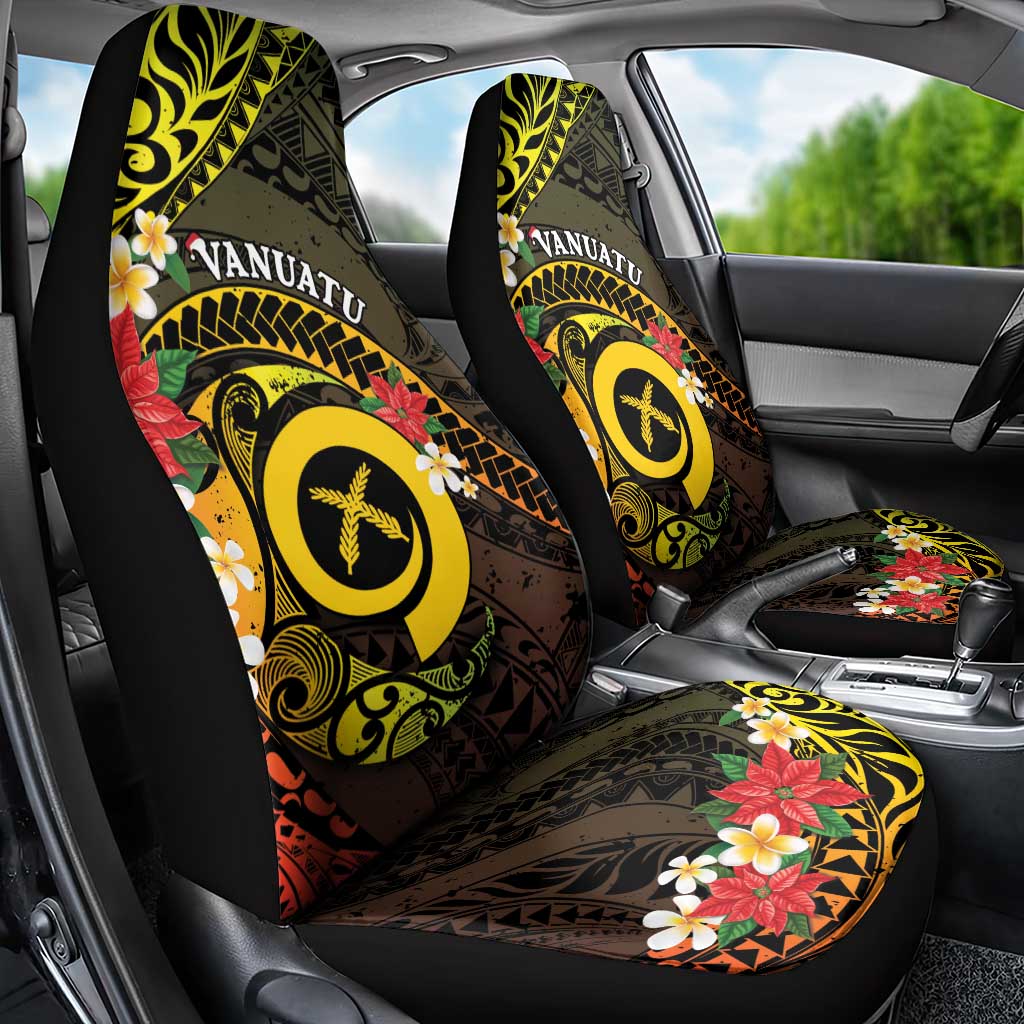 Vanuatu Christmas Car Seat Cover Vanuatuan Pig Tusk - Meri Krismas!