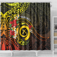 Vanuatu Christmas Shower Curtain Vanuatuan Pig Tusk - Meri Krismas!
