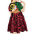 Vanuatu Christmas Kid Short Sleeve Dress Vanuatuan Conch Shell - Meri Krismas!