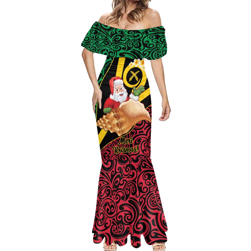 Vanuatu Christmas Mermaid Dress Vanuatuan Conch Shell - Meri Krismas!