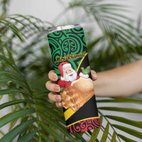 Vanuatu Christmas Skinny Tumbler Vanuatuan Conch Shell - Meri Krismas!