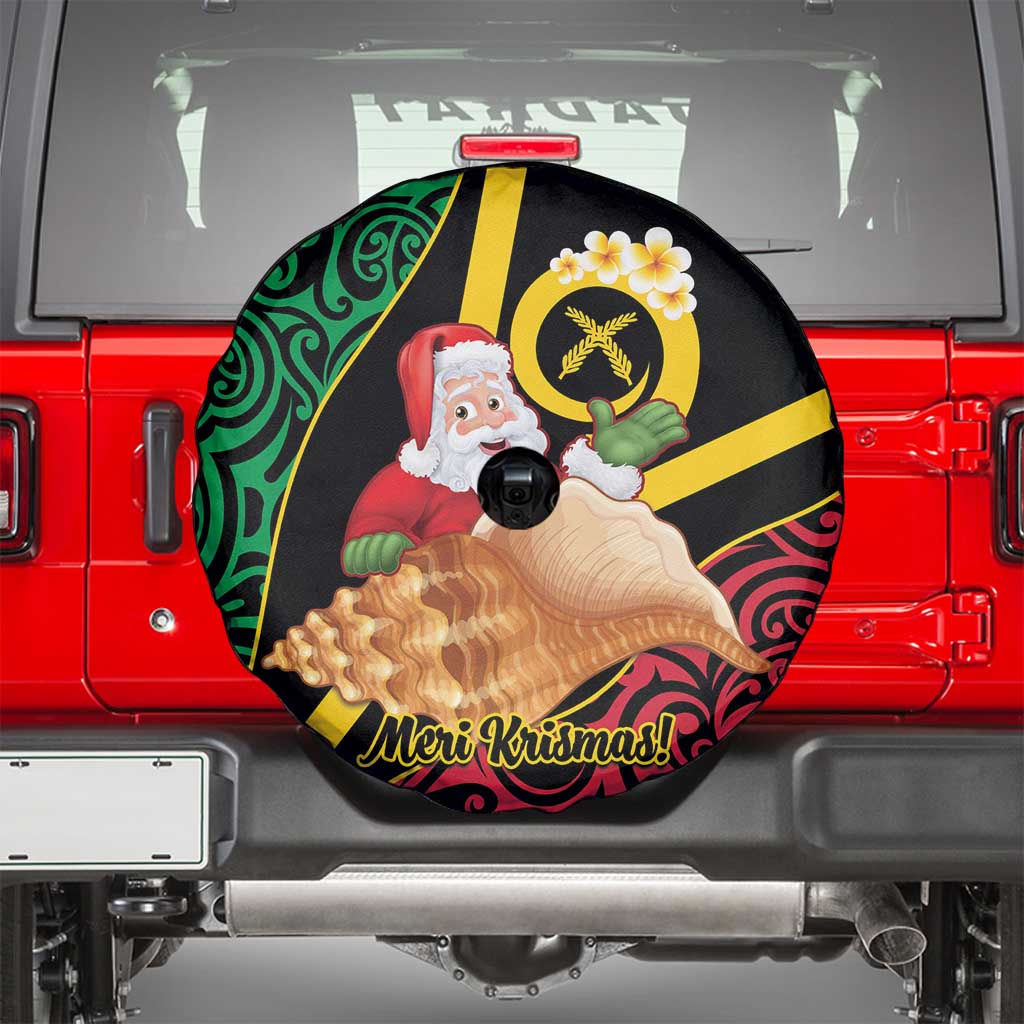Vanuatu Christmas Spare Tire Cover Vanuatuan Conch Shell - Meri Krismas!