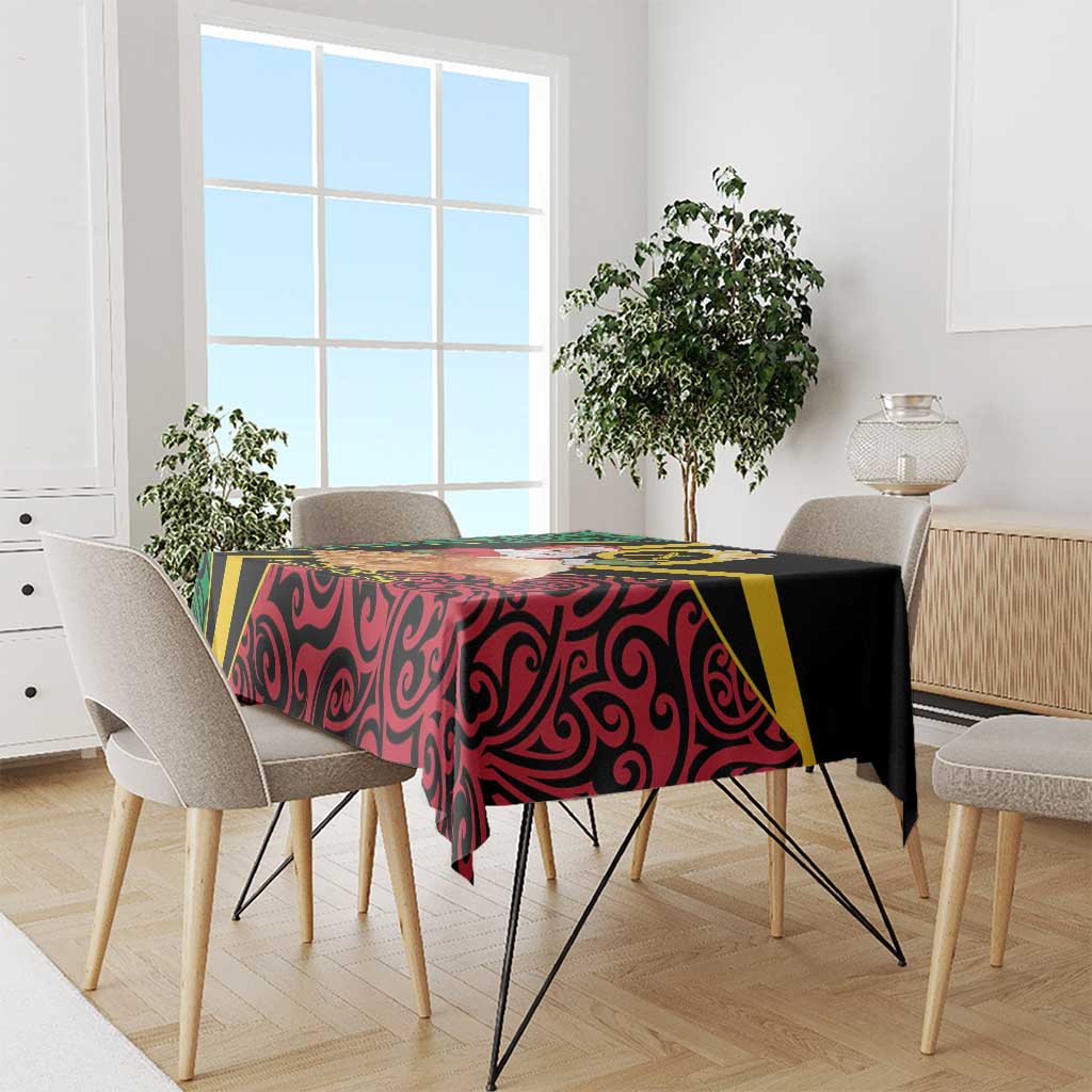 Vanuatu Christmas Tablecloth Vanuatuan Conch Shell - Meri Krismas!