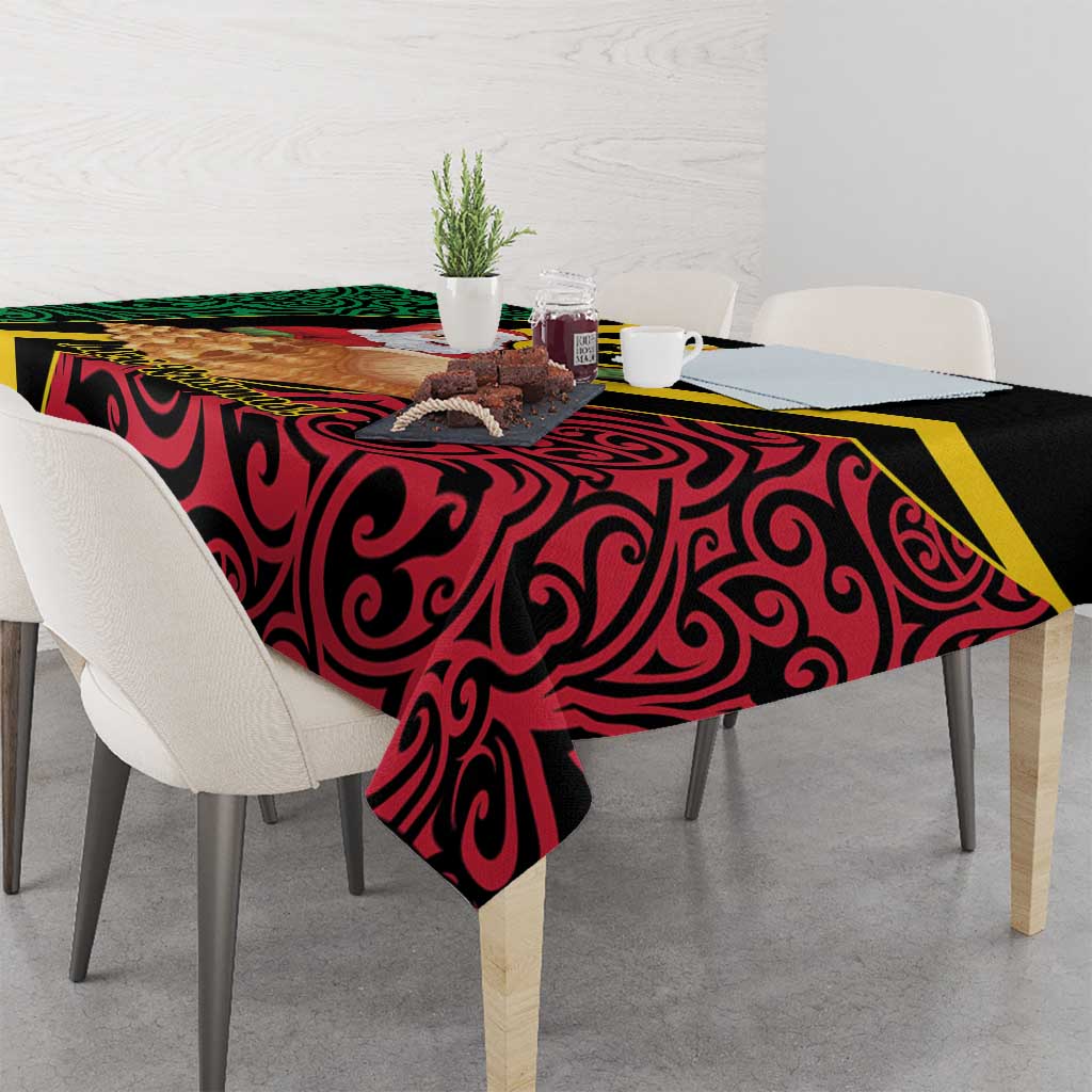 Vanuatu Christmas Tablecloth Vanuatuan Conch Shell - Meri Krismas!