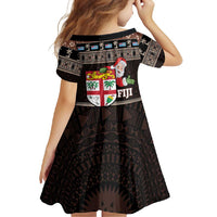 Fiji Christmas Family Matching Mermaid Dress and Hawaiian Shirt Fijian Masi Marau na Kerisimasi! - Brown