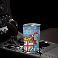 Fiji Christmas Tumbler Cup Fijian Masi Marau na Kerisimasi! - Blue