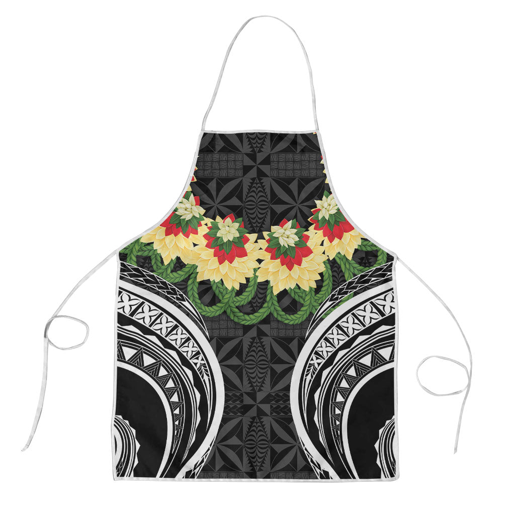 Black Tonga Ngatu Kahoa Lei Apron