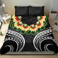 Black Tonga Ngatu Kahoa Lei Bedding Set